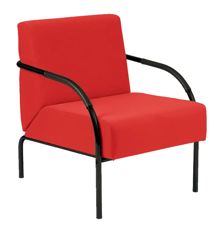 SPA 1 černý lak, látka SUE S 2 - látka červená